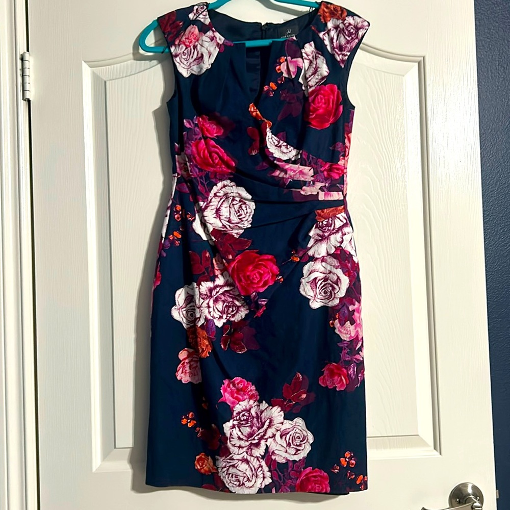 Adrianna Papell floral cocktail dress